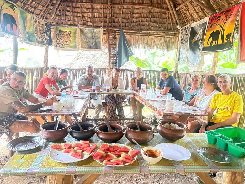 Kilimandžaro, Materuni vodopad, ručak